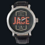 Jace Namn Funny Personlig Birthday Jace Armbandsur<br><div class="desc">Det här är en design med Äkta och pålitlig Jace Premium-kvalitet. En coola för vänner eller familj vid namn Jace. Om ditt för- eller efternamn är Jace är det här produkten till dig. För Jace på Valentines day.</div>