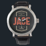 Jace Namn Funny Personlig Birthday Jace Armbandsur<br><div class="desc">Det här är en design med Äkta och pålitlig Jace Premium-kvalitet. En coola för vänner eller familj vid namn Jace. Om ditt för- eller efternamn är Jace är det här produkten till dig. För Jace på Valentines day.</div>