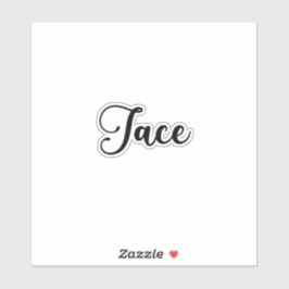 Jace Namn - Handskriven calligrafi Klistermärken