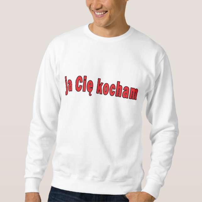 jaCie-kocham - jag älskar dig Sweatshirt (Framsida)