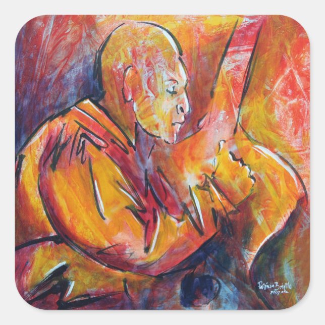 Jacinto 2008 fyrkantigt klistermärke (Framsida)