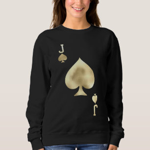 Jack av blad - Spelar upp kort Halloween-kontur T Shirt