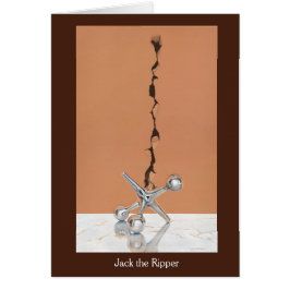 Jack av ett kort för skräppost, halvglödande hälsn