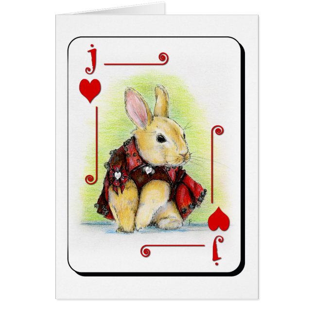 Jack av hjärtor hälsningskort (Framsidan)