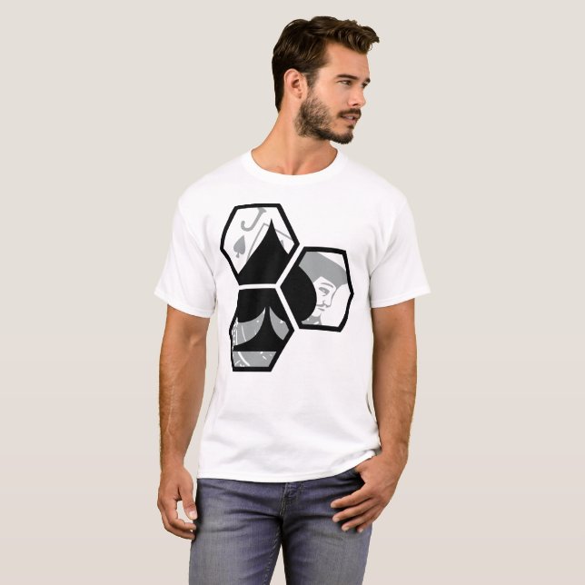 Jack av moderna spadar tee (Hel framsida)