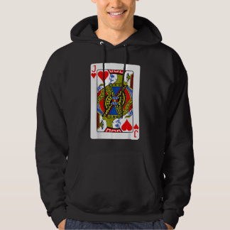 Jack av uppspelningskort för hjärtan Valentine Hoodie