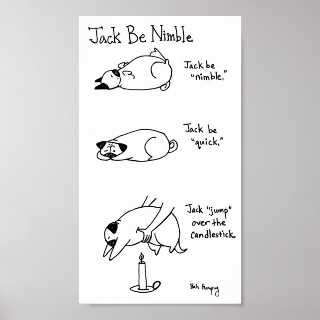 Jack Be Nimble, Pugs version Poster (Framsidan)