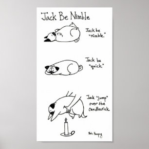 Jack Be Nimble, Pugsversion Poster