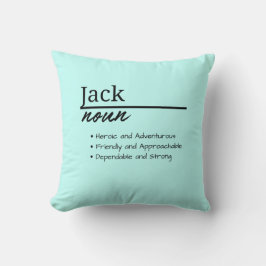 Jack, Boy Personlig Namn Definition Kudde
