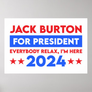 Jack Burton för talman 2024 Poster
