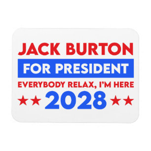 Jack Burton för talman 2028 Magnet
