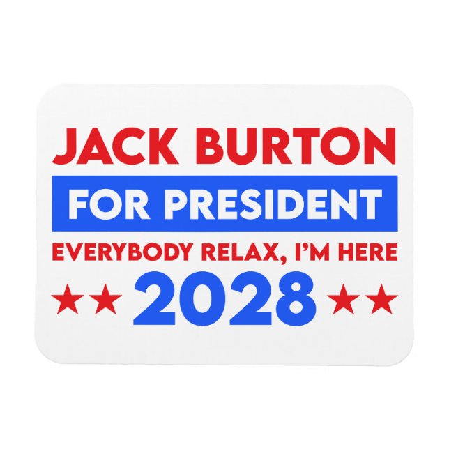 Jack Burton för talman 2028 Magnet (Horisontell)