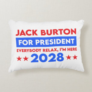 Jack Burton för talman 2028 Prydnadskudde
