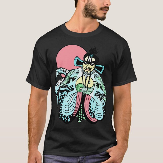 Jack Burton Fu Manchu T Shirt (Framsida)