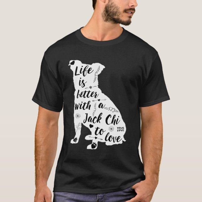 Jack Chi Shirt-design för Jack-Chi-Hundälskare T Shirt (Framsida)
