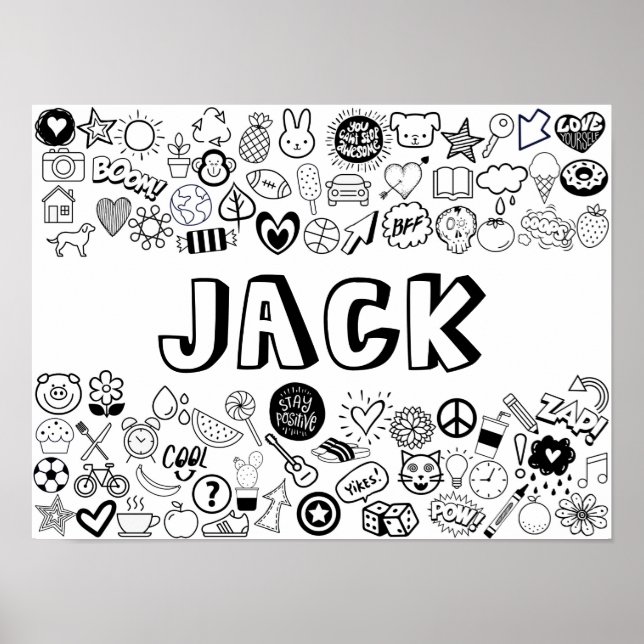 jack Färg-it-själv-dispositionsdesign Poster (Framsidan)