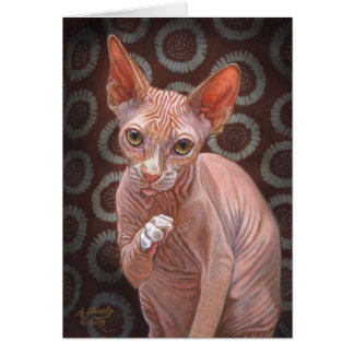 Jack för Sphynx Sphinxkatt Hälsningskort