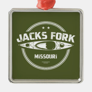 Jack Fork River Missouri Kayaking Julgransprydnad Metall