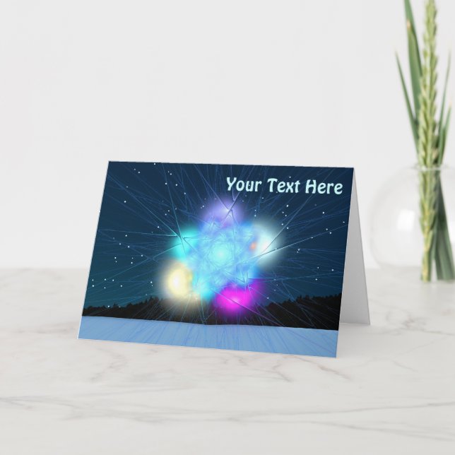 Jack Frost är en figur i amerikansk och brittisk f Helgkort (Framsida)