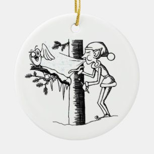 Jack Frost Julgransprydnad Keramik