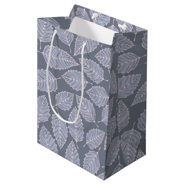 Jack Frost Löv Mönster Medium Gift Bag (Framsidan Vinklad)