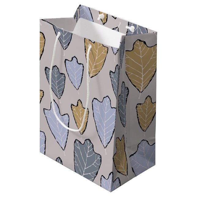 Jack Frost Löv Mönster Medium Gift Bag (Framsidan Vinklad)