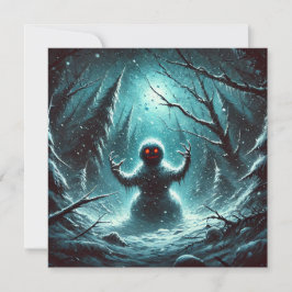 Jack Frost Snögubbe jul Julkort