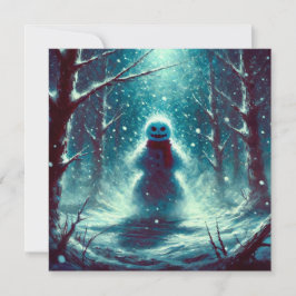 Jack Frost Snögubbe jul Julkort