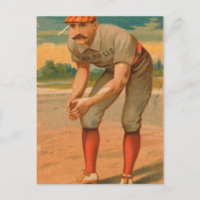 Jack Glasscock Vintage Indianapolis Hoosiers Vykort (Framsida)