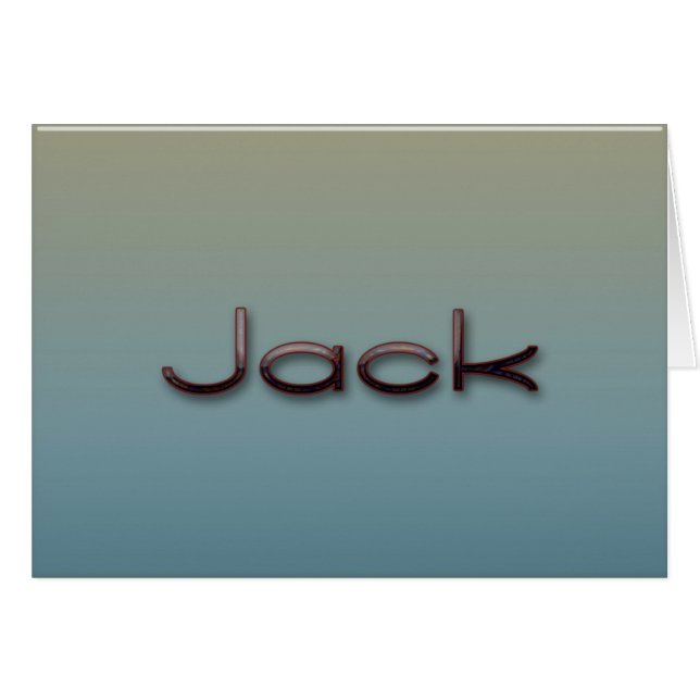 jack hälsningskort (Framsidan Horizontal)