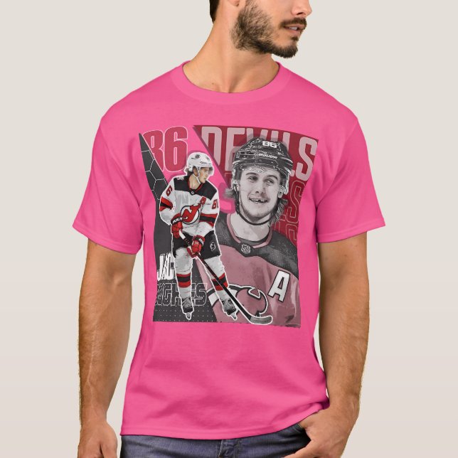 Jack Hughes Hockey Shirt Tapestry T (Framsida)