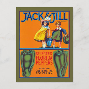 Jack & Jill Florida Peppers Vykort