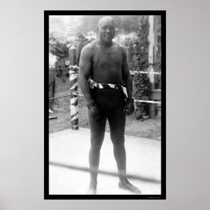 Jack Johnson 1912 för Heavyweightboxningmästare Poster