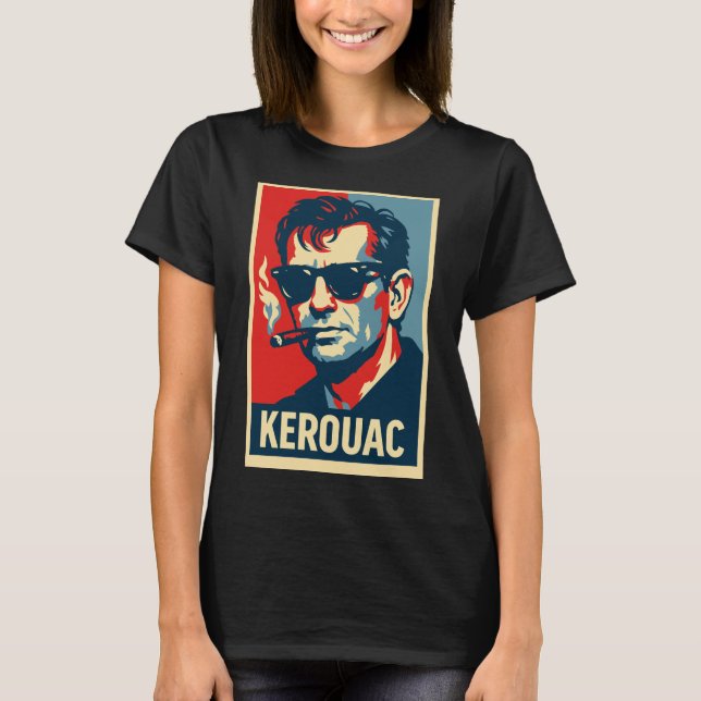 Jack Kerouac-rebellporträtt T Shirt (Framsida)