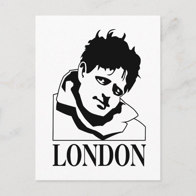 Jack London Vykort (Framsida)