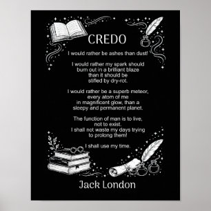 Jack Londons credo Poster