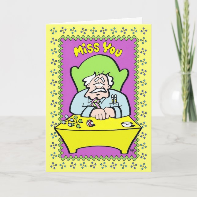 JACK MAN Miss You Card Kort (Framsida)