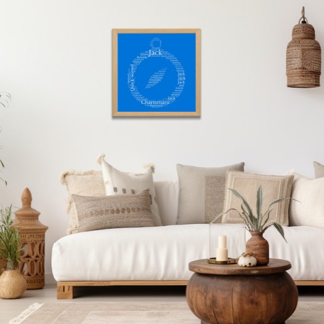 Jack Namn Cloud-Anpassadet Poster (Skapare uppladdad)