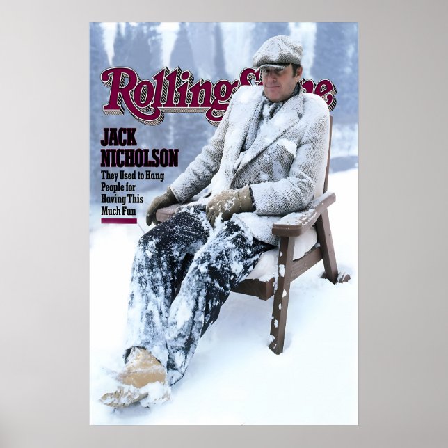 Jack Nicholson 1981 Rolling Stone Magazine Cover Poster (Framsidan)