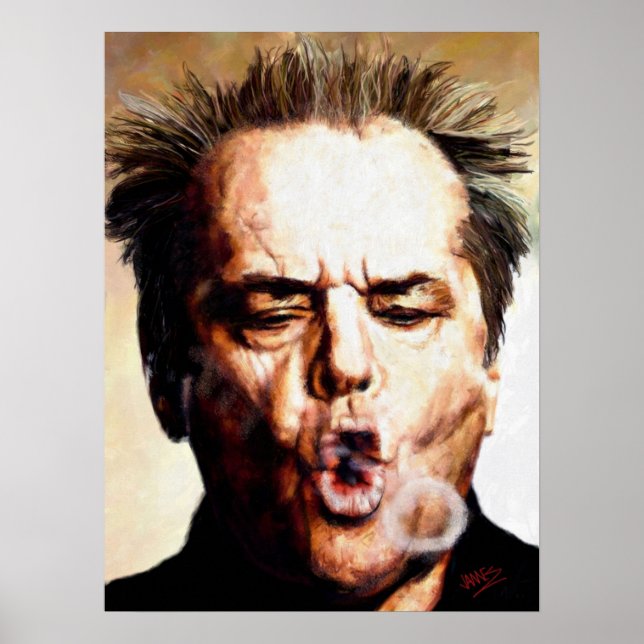 Jack Nicholson röker ring Poster (Framsidan)