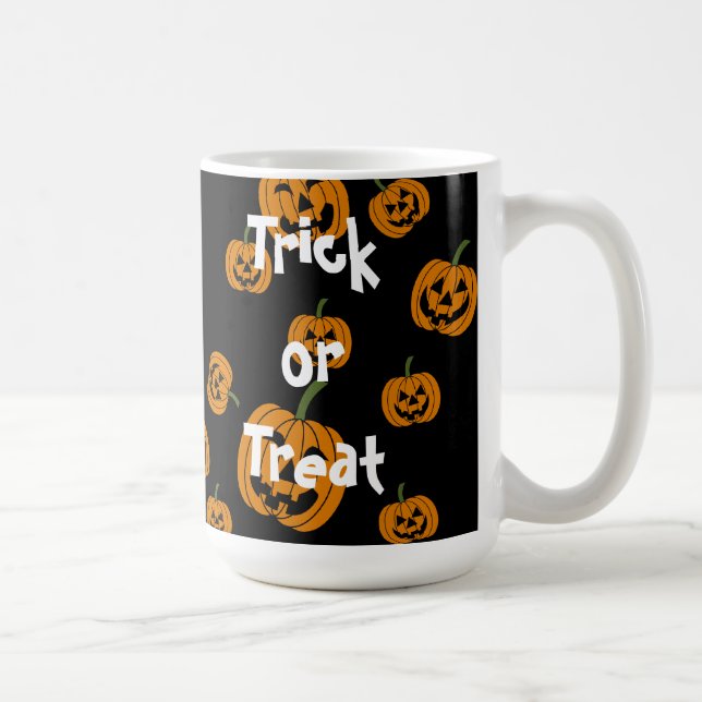 Jack O' Bakgrundsmönster Kaffemugg (Höger)