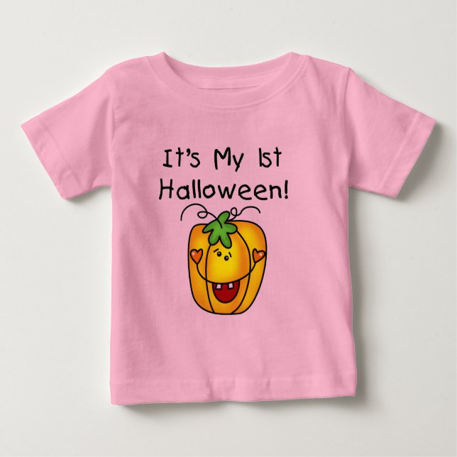 Jack o lantern 1:a Halloween T-shirts och presente (Framsida)