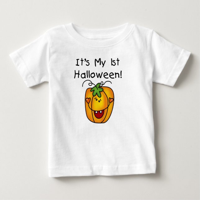 Jack o lantern 1:a Halloween T-shirts och presente (Framsida)