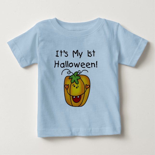 Jack o lantern 1:a Halloween T-shirts och presente (Framsida)