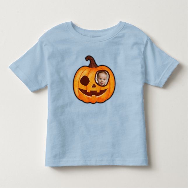 Jack o lantern anpassningsbar-fotopumpmunstycket s t shirt (Framsida)