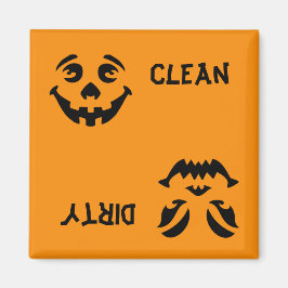 Jack-o-Lantern Ansikte Dishwasher Magnet