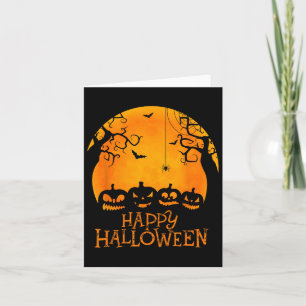 Jack o lantern Ansikte Happy halloween Pumpkins Ma Kort