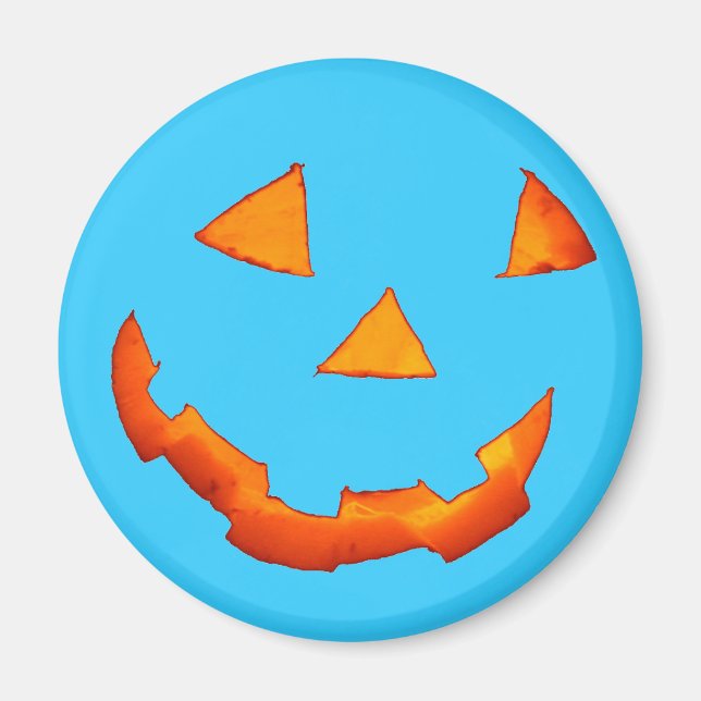 Jack-o'-Lantern Ansikte-magnet Magnet (Framsidan)