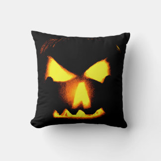 Jack-O-Lantern Ansikte Orange Kudde