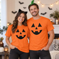 Jack O Lantern Ansikte Orange Par Halloween